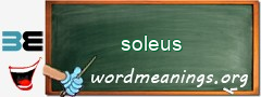 WordMeaning blackboard for soleus
